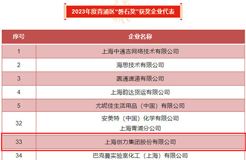 喜報！上海創(chuàng)力集團(tuán)榮獲2023年度青浦區(qū)百強(qiáng)優(yōu)秀企業(yè)等三項大獎(圖5)